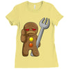 sad gingerbread Ladies Fitted T-Shirt