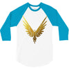 the fly bird   maverick jake paul   gold 3/4 Sleeve Shirt