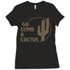 go climb a cactus Ladies Fitted T-Shirt