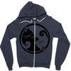 yinyang cats Zipper Hoodie