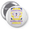 Never Underestimate the Strength of a Bladder Cancer Warrior Being Pin-back button