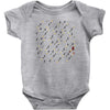 guns and swords and tacos Baby Bodysuit