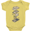 gameboy breakdown Baby Bodysuit
