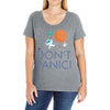 spacex don't panic in space Ladies Curvy T-Shirt
