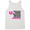 U=U Undetectable = Untransmittable Tank Top