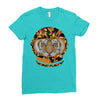 Astronaut Helmet Tiger Versace Ladies Fitted T-Shirt