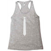 skinny white tie Racerback Tank