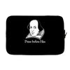 prose before hos  funny william shakespeare joke comedy rude Laptop sleeve