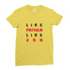 LIKE FATHER LIKE SON Ladies Fitted T-Shirt