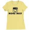 people shoot Ladies Fitted T-Shirt