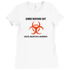 zombie response unit t shirt funny dead brains s 3xl Ladies Fitted T-Shirt
