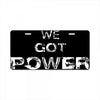 we got the power 5 License Plate