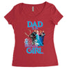 dad of the birthday girl Women's Triblend Scoop T-shirt