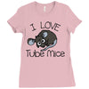love tube mice Ladies Fitted T-Shirt