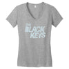 black keys Women's V-Neck T-Shirt