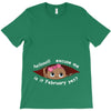 February Peeking Out Baby Girl T-Shirt