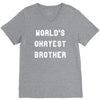 world's okayest brother V-Neck Tee