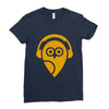owl  (8) Ladies Fitted T-Shirt