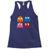 cool retro 80s pacman ghosts video games Racerback Tank