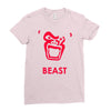 instinct attention gorilla beast Ladies Fitted T-Shirt
