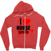 i love house music t shirt men logo3 new t shirt clothing design men Zipper Hoodie
