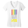 Lightsaber Rainbow - Love Is Love Women's V-Neck T-Shirt