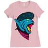 cat punk Ladies Fitted T-Shirt
