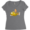 peanut inside Women's Triblend Scoop T-shirt
