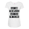drugs and tacos Maternity Scoop Neck T-shirt