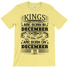 Real Kings Are Born On December 21 T-Shirt