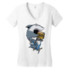 shark Women's V-Neck T-Shirt