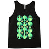 sad alien and daisy nineties grunge pattern Tank Top