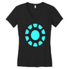 ironman logo avengers marvel comics gift Women's V-Neck T-Shirt