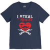 i steal heart valentin day V-Neck Tee