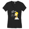 Homer Simpson Women's V-Neck T-Shirt
