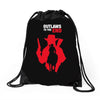 outlaws to the end Drawstring Bags