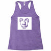 salvador dali face surrealist artist Racerback Tank