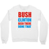 bush clinton large Crewneck Sweatshirt
