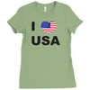 i love usa Ladies Fitted T-Shirt