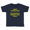 i went outside once Toddler T-shirt
