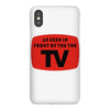 as seen in front of the the tv iPhoneX