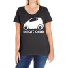 smart arse Ladies Curvy T-Shirt