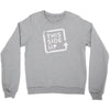 this side up funny drinking Crewneck Sweatshirt