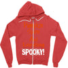 pumpkin spice and everything spooky Zipper Hoodie