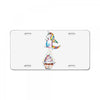 Cute Unicorn and Happy Cupcake License Plate