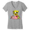 zombie spongebob Women's V-Neck T-Shirt