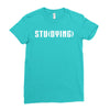 Studying Ladies Fitted T-Shirt