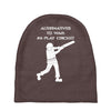 alternatives to war play cricket batting anti war stencil tour Baby Beanies