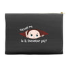 December Peeking Out Baby Girl Accessory Pouches