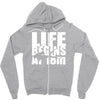 ow life begins at 18 meters Zipper Hoodie